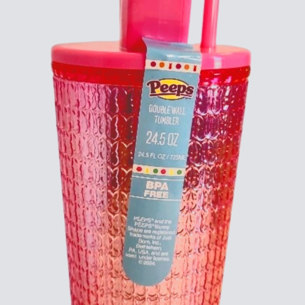 PEEPS EASTER PINK TUMBLER GIFT  NWT 24OZ - Picture 4 of 4